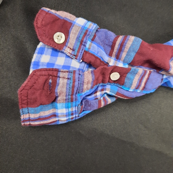 Boys plaid button down shirt with lining size L/G 10/12 - Picture 4 of 6